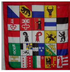 Drapeau suisse 26 cantons 2019 2