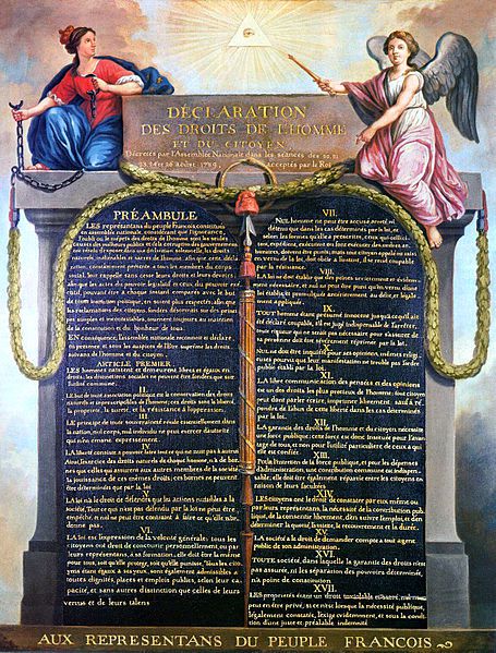 Declaration de L homme et du citoyen 1789 